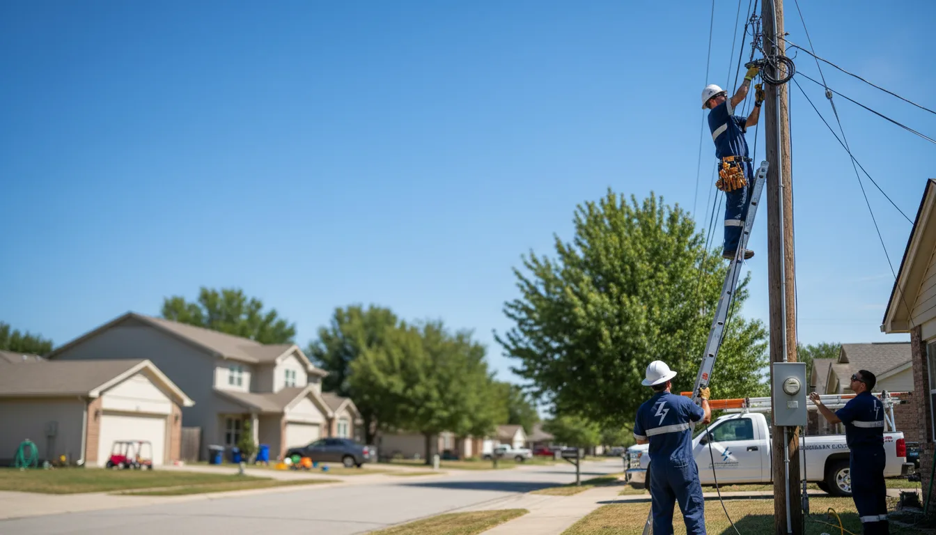Residential electrician providing installation services in Chestnut Ridge, PA